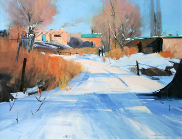 Snow Day 24x30 Original Painting - Howard Carr