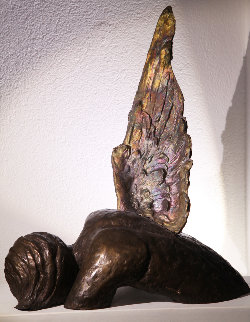 Fallen Angel Bronze Sculpture 2017 22 in Sculpture - Teddy Carraro Fallen Angel Bronze Sculpture 2017 22 in Sculpture - Teddy Carraro