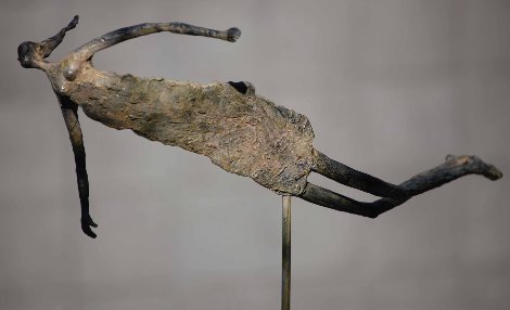 I Dream of Flying Bronze Sculpture Unique 2017 22 in Sculpture - Teddy Carraro