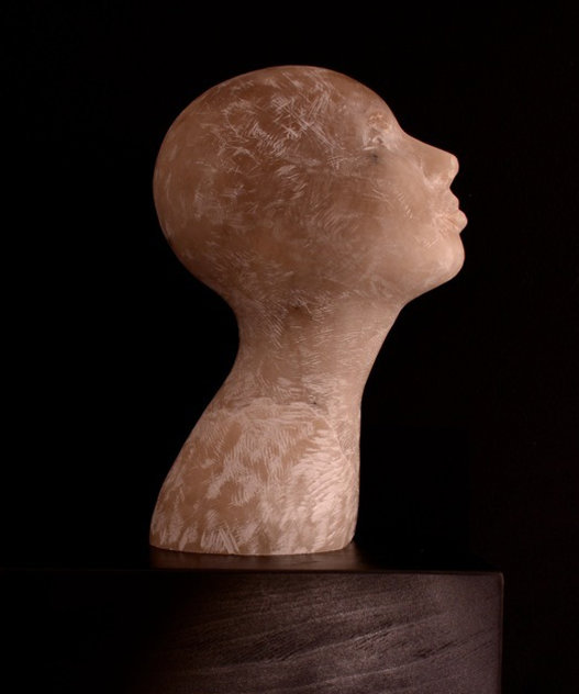 Honey Woman Alabaster Sculpture Unique 2016 15 in Sculpture by Teddy Carraro