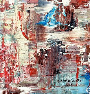 Fluvial 2018 13x15 Original Painting - Antonio Carreno Fluvial 2018 13x15 Original Painting - Antonio Carreno