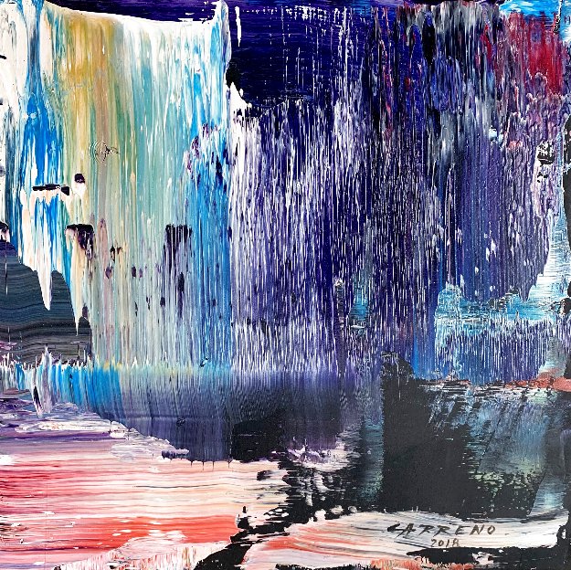 Violet #2 Original Painting - Antonio Carreno