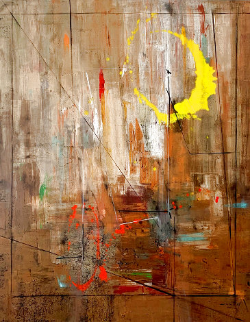 Sensés #5 2011 72x58 - Huge Mural Size Original Painting - Antonio Carreno