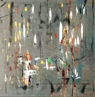 Phase Ascending 2012 50x50 Huge Original Painting - Antonio Carreno Phase Ascending 2012 50x50 Huge Original Painting - Antonio Carreno