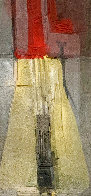 Paisaje Nocturno 2002 62x42 Huge Original Painting by Antonio Carreno - 4 Paisaje Nocturno 2002 62x42 Huge Original Painting by Antonio Carreno - 4