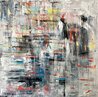 Freeze Motion 2021 60x60 Huge Original Painting by Antonio Carreno - 0