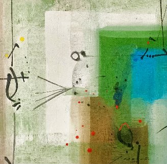 Springtime 2009 33x33 Original Painting - Antonio Carreno Springtime 2009 33x33 Original Painting - Antonio Carreno