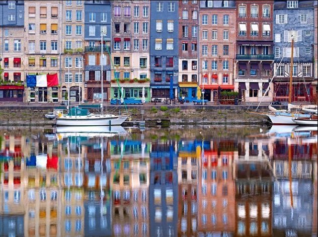 Honfleur Harbor Panorama by William Carr