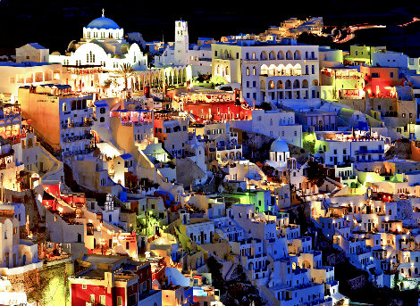 Firatown Santorini - Huge - Greece - Recess Mount Photography - William Carr