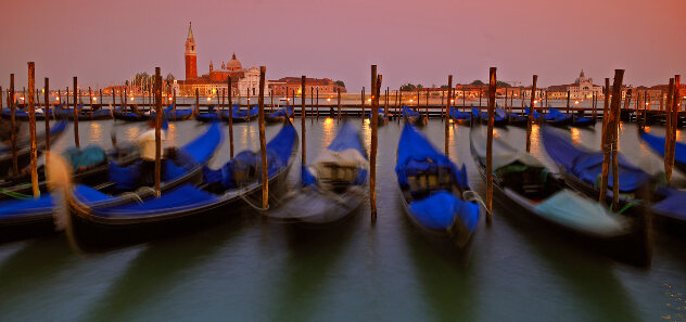 Waltzing Gondolas - Huge Mural Size - Recess Mount - Venice, Italy Panorama by William Carr