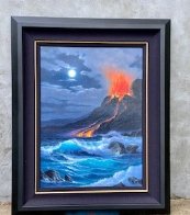 Pele Goddess of Hawaii 2006 41x34 Huge Original Painting by Anthony Casay - 1