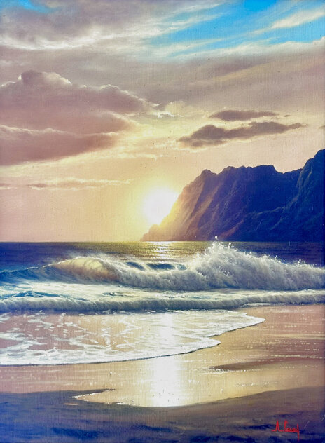 Seascape, 1980, Oil on Canvas, 44x64, by Anthony Casay - For Sale