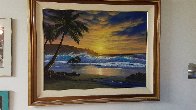 Untitled Seascape (Maui Beach) 1988 33x43 - Huge Original Painting by Anthony Casay - 1