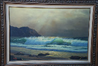 California Coastline 1970 24x36 Original Painting by Anthony Casay - 3 California Coastline 1970 24x36 Original Painting by Anthony Casay - 3