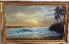 Hawaiian Sunset Painting -  1976 36x60 Huge Original Painting by Anthony Casay - 1