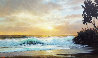 Hawaiian Sunset Painting -  1976 36x60 Huge Original Painting by Anthony Casay - 0