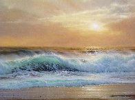 Hawaiian Sunset 1976 36x60 Super Huge Original Painting by Anthony Casay - 2 Hawaiian Sunset 1976 36x60 Super Huge Original Painting by Anthony Casay - 2