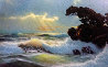 Seascape 1980 44x64 Huge - Mural Size Original Painting by Anthony Casay - 0