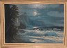 Hanalei At Night 1970 34x24 Original Painting by Anthony Casay - 1