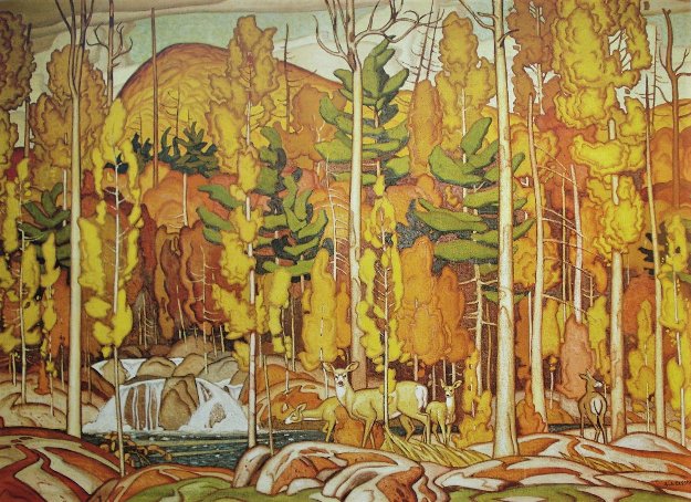 Cliffs Lake Waginaw By A J Casson