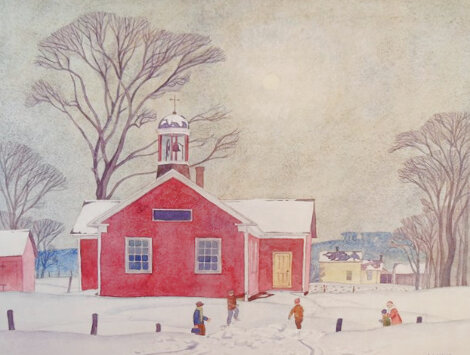 School House Limited Edition Print - A.J. Casson