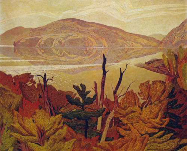 Grey October Morning Limited Edition Print by A.J. Casson