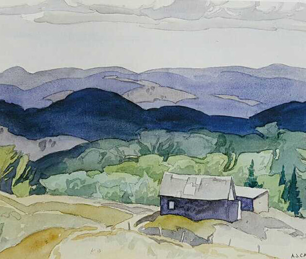 Rural Setting art Folio of 4 Lithographs -  1980 - Canada Limited Edition Print by A.J. Casson