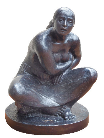 Untitled Bronze Sculpture 2006 18 in Sculpture - Felipe Castaneda