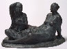 Mujeres Aseandose (Women Grooming) Bronze Sculpture 2005 16 in Sculpture by Felipe Castaneda - 0