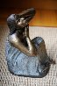 Untitled Seated Girl Bronze Sculpture 1995 Sculpture by Felipe Castaneda - 1