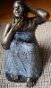 Untitled Seated Girl Bronze Sculpture 1995 Sculpture by Felipe Castaneda - 0