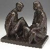 Mujeres Platicando Bronze Sculpture 1988 9 in Sculpture by Felipe Castaneda - 0