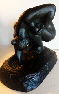Bathing Woman Bronze Sculpture 1998 11 in Sculpture - Felipe Castaneda Bathing Woman Bronze Sculpture 1998 11 in Sculpture - Felipe Castaneda