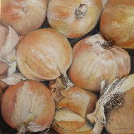 Onions 2011 11x11 Original Painting by Tomas Castano - 1 Onions 2011 11x11 Original Painting by Tomas Castano - 1