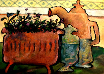 Fleurs Tardives 16x21 Original Painting - Gerard Castonguay Fleurs Tardives 16x21 Original Painting - Gerard Castonguay