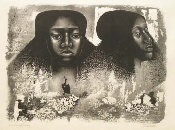 Lovie Twice AP 1976 Limited Edition Print - Elizabeth Catlett Lovie Twice AP 1976 Limited Edition Print - Elizabeth Catlett