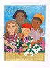 Children with Flowers PP 1995 Limited Edition Print by Elizabeth Catlett - 1