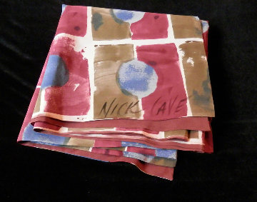 Nick Cave Hand Painted Silk Fabric Scarf Signed, Unique Other - Nick Cave Nick Cave Hand Painted Silk Fabric Scarf Signed, Unique Other - Nick Cave