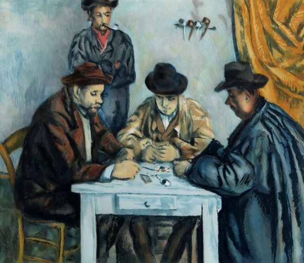 After: by Jacques Villion, Les Joueurs Des Cartes (After: Cezannes The Card Players) 1929 Limited Edition Print by Paul Cezanne After: by Jacques Villion, Les Joueurs Des Cartes (After: Cezannes The Card Players) 1929 Limited Edition Print by Paul Cezanne