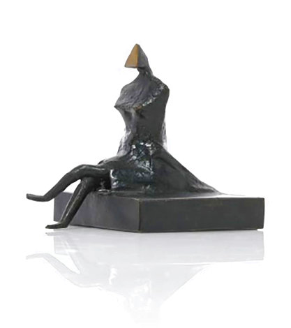 Miniature Figure III Bronze Sculpture 1986 4 in Sculpture - Lynn Chadwick