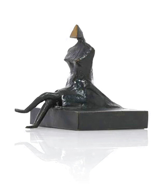 Miniature Figure III Bronze Sculpture 1986 4 in Sculpture by Lynn Chadwick