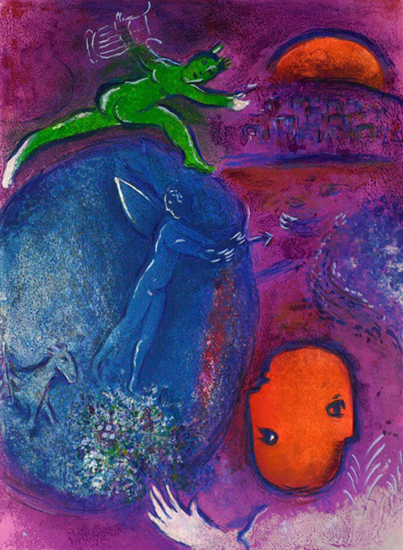 Songe De Lamon Et De Dryas 1961 HS Limited Edition Print by Marc Chagall Songe De Lamon Et De Dryas 1961 HS Limited Edition Print by Marc Chagall