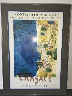 Blue Profile Poster 1967 HS Limited Edition Print by Marc Chagall - 2 Blue Profile Poster 1967 HS Limited Edition Print by Marc Chagall - 2