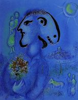 Le Bleu Village M. 729 AP 1972 HS Limited Edition Print by Marc Chagall - 0