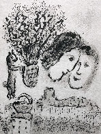 Double Visage Gris 1974 HS Limited Edition Print by Marc Chagall - 0 Double Visage Gris 1974 HS Limited Edition Print by Marc Chagall - 0