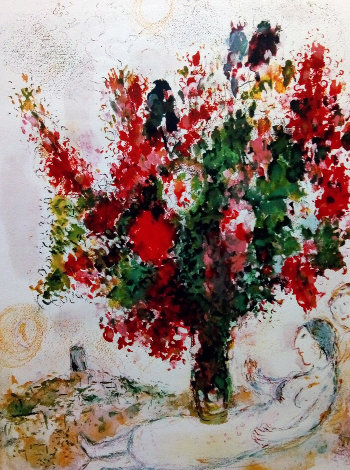 Bouquets Pour Les Amoureux 1972 HS Limited Edition Print - Marc Chagall