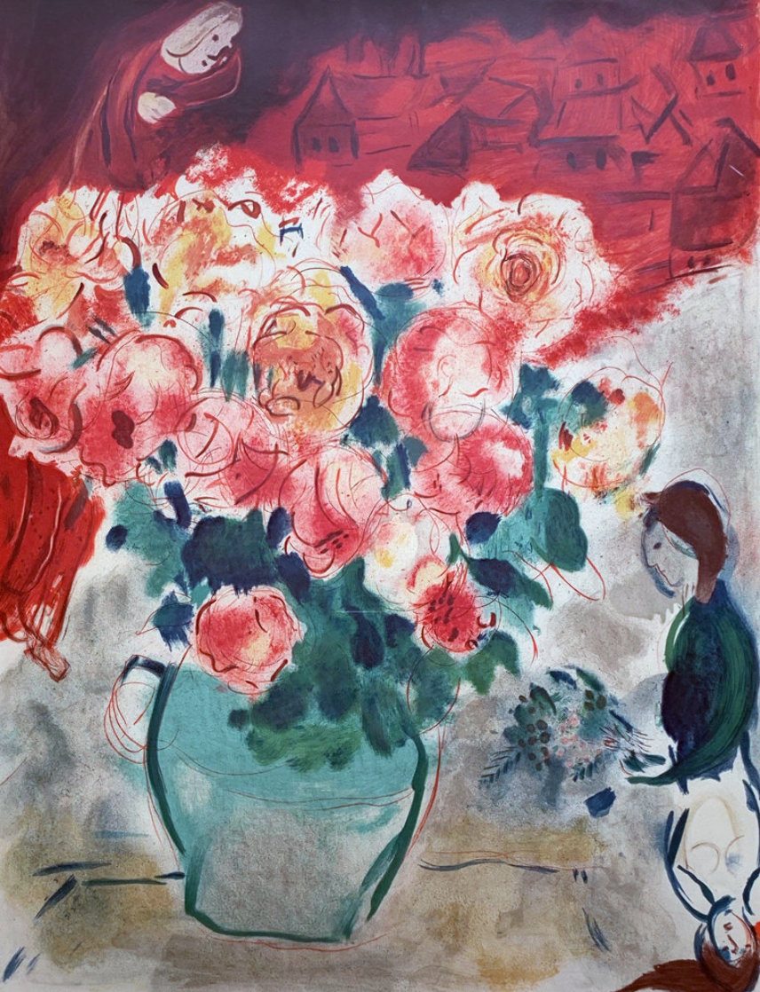 Le Bouquet 1955 HS Limited Edition Print by Marc Chagall Le Bouquet 1955 HS Limited Edition Print by Marc Chagall