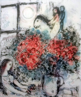 Chagall At Pace Columbus Poster 1977 Limited Edition Print - Marc Chagall