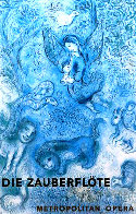 Magical Flute Metropolitan Poster (Blue) 1967 Limited Edition Print by Marc Chagall - 0 Magical Flute Metropolitan Poster (Blue) 1967 Limited Edition Print by Marc Chagall - 0