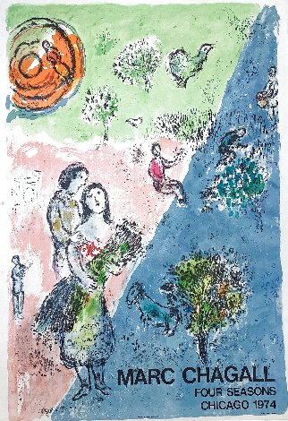 Four Seasons Poster 1974 Limited Edition Print - Marc Chagall